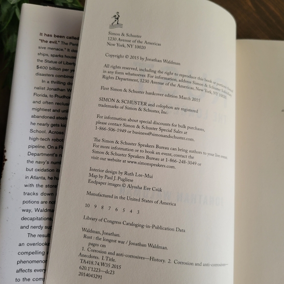 Book Rust The Longest War Hard Cover Jonathan Walman - Picture 3 of 5